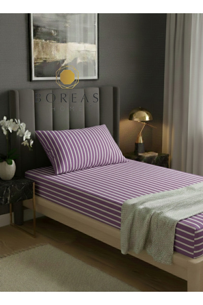 Boreas Home Lines Premium Ranforce Single Fitted Sheet and Pillowcase Set (10...