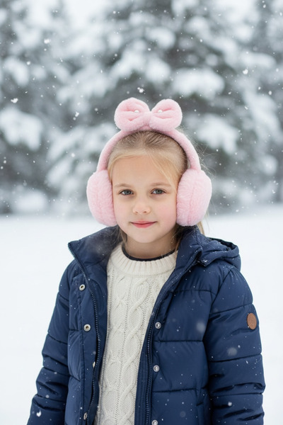 Kitti Дитячі зимові плюшеві навушники