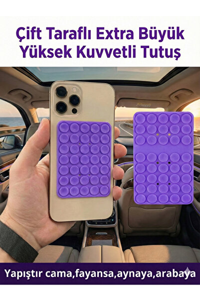 Case collection Büyük Telefon Tutucu Çift Taraflı Vantuz Ultra Kuvvetli Araç ...