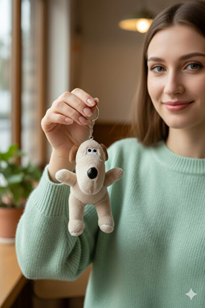 Şirin Farklı Seçenekli Sevimli Peluş Köpek Anahtarlık - Karakter Figürlü Çant...
