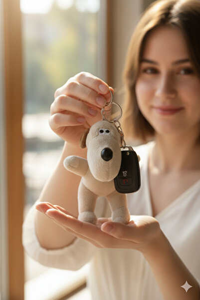 Şirin Farklı Seçenekli Sevimli Peluş Köpek Anahtarlık - Karakter Figürlü Çant...