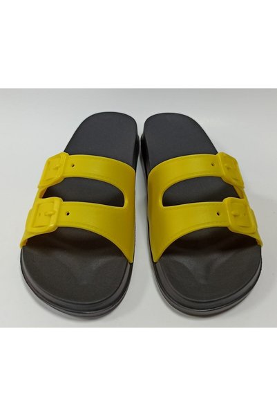 GEZER Black Anatomical Sole Soft Plastic Extra Light Women's Pool Sea Beach Home And Street Slippers Eva