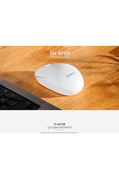 Everest Beyaz 2.4Ghz Kablosuz Mouse (SMW-88 )
