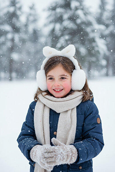 Kitti Dečije zimske Pliš slušalice