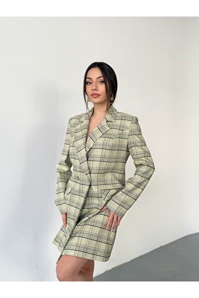 VUNTAL Casual Plaid Jacket