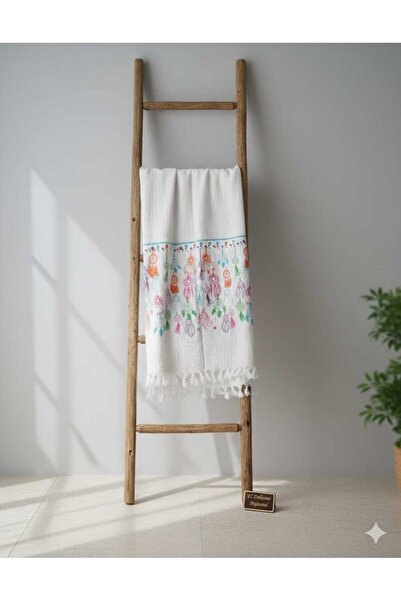 Milenam منشفة شاطئ من الموسلين بنمط بشتمال