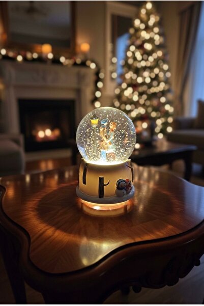 Hyd Lamppost Ayakta Çift Orta Boy Işıklı Kar Küresi