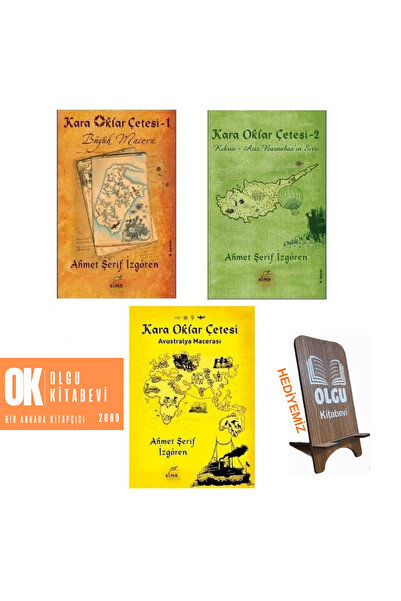 Elma Çocuk Kara Oklar Çetesi Serisi / 3 Kitap Set - Ciltli - Ahmet Şerif Izgö...