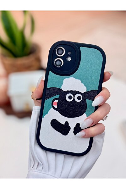 Go Aksesuar Iphone 12 Uyumlu Kaplama Tasarımlı Yumuşak Silikon Kamera Korumal...