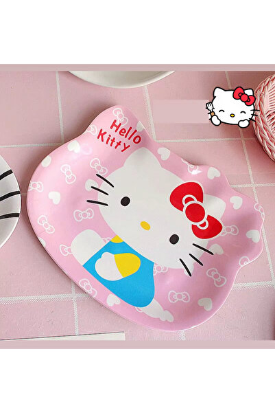 synshop Hello Kitty Kahvaltı Servis Yemek Tatlı Meyve Tabağı Tabak 12 cm Mika...