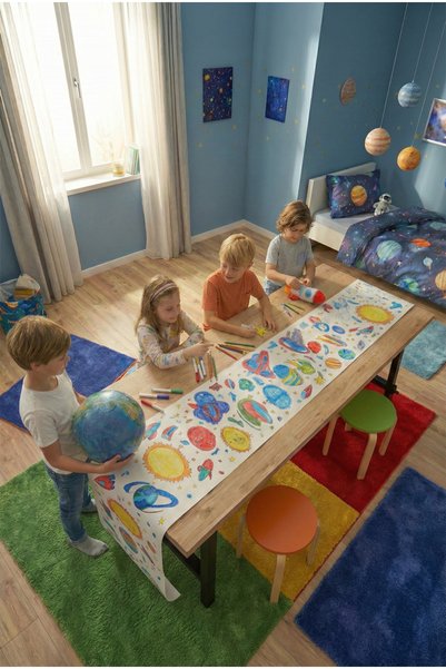 Proll Planets English Giant Coloring Paper