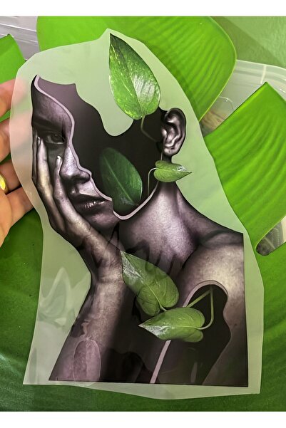 Gönülden Tasarım Design care se lipsește prin călcat, frunze, femei, imprimar...