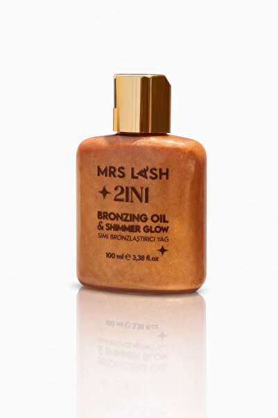 mrs.lash Yoğun Bronzlaştırma Etkili 2in1 Işıltılı Bronzlaştırıcı Yağ 100ml Öz...