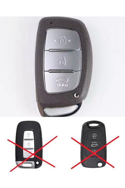 emii auto spare parts غطاء مفتاح بايون للتشغيل بدون مفتاح من هيونداي، موديل أسود بدون صوت، أسود رمادي