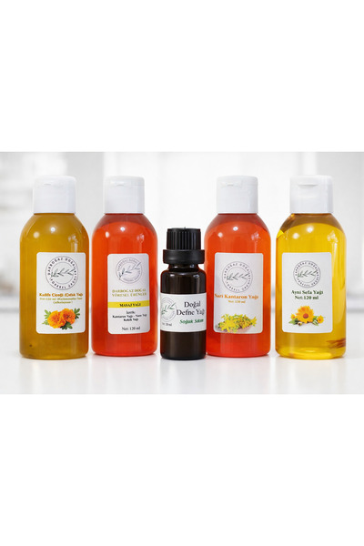 Darboğaz Doğal Yöresel Ürünler Doğal Aromatik Yağ Seti 5’li | Kantaron Yağı, ...
