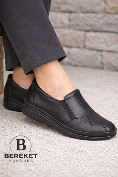 Bereket Kundura 66-1975 Ortopedik Hakiki Deri Kahve  Ayakkabı Topuk Dikeni iç...