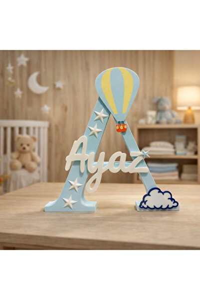 Elhara Design İsme Özel Bebek Ve Çocuk Odası 3D Harf Kapı Süsü Isimlik Bebek ...