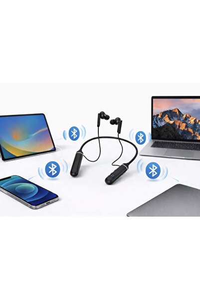 TEKNOAS İLETİŞİM Bluetooth 5.2 Spor Boyun Askılı Kablosuz Kulaklık | 200 Saat...