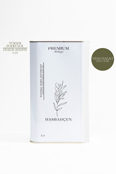 Hasbahçen Organic ; 2025-2026 Premium Natürel Sızma Zeytinyağı, Düşük Asidite...