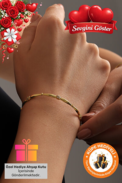 Lucente Jewellery 925 Ayar Hediye Kutulu Ayarlanabilir Gümüş Kaplama Bilezik ...