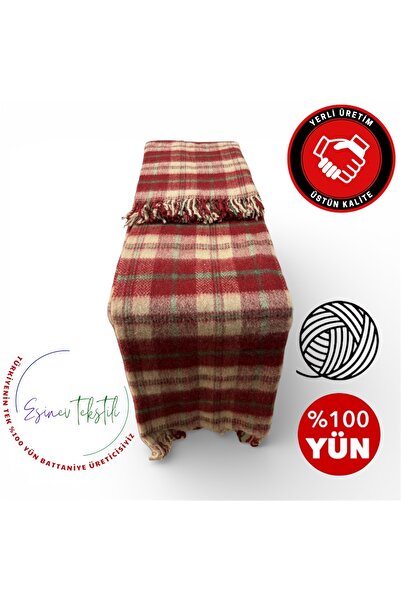 Kula iskoç çiftkişilik yüzde yüz yün battaniye,yatak örtüsü