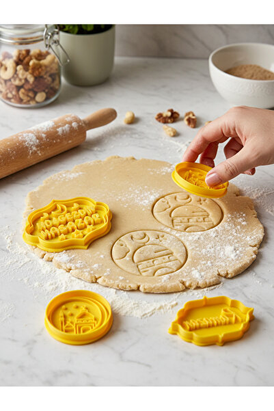 Filkorium3D Ramazan Temalı Polimer Kil, Kurabiye ve Oyun Hamuru Damgası, Kesi...