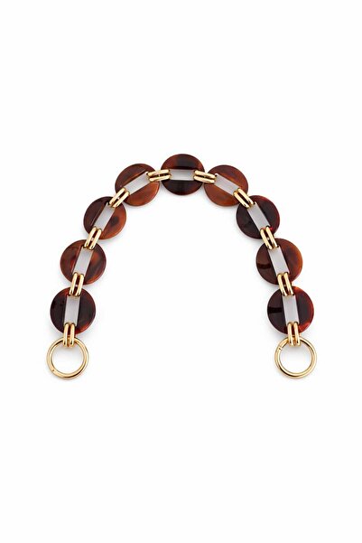 Nildenhobim Altın Renk Aksesuarlı Oval Akrilik Çanta Sapı / Çanta Önü Süs – 4...