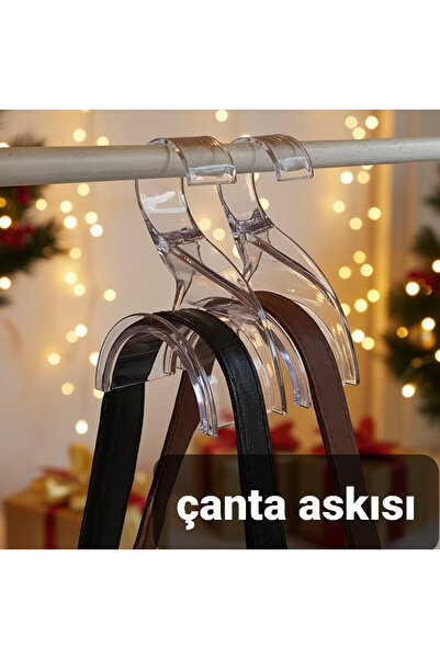 bmd çanta askısı - dolap içi şeffaf organizer (4adet)