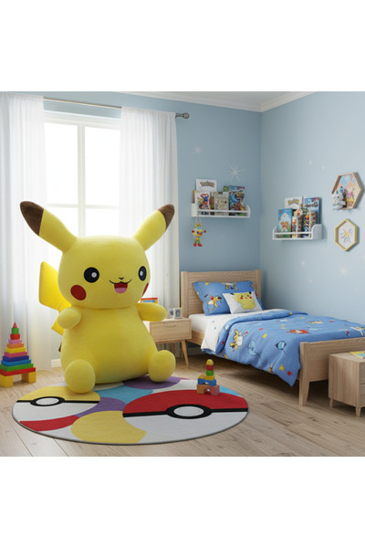 labubu sepeti DEV PIKAÇHU İTHAL PELUŞ 120 CM