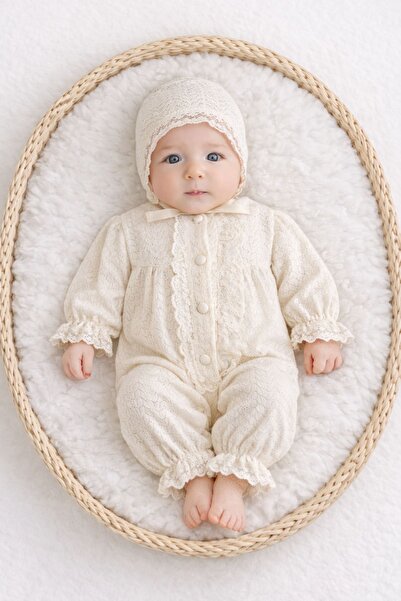 Minytrendy ملابس أطفال حديثي الولادة بتصميم كلاسيكي، بدلة بحمالات للمستشفى، ز...