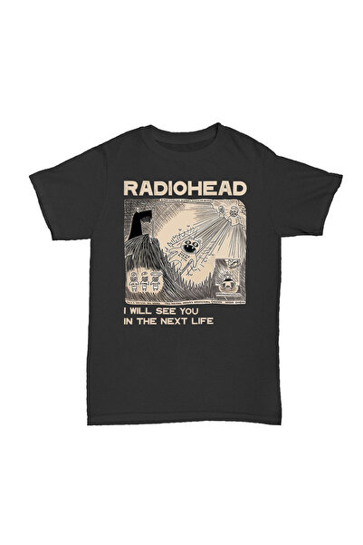 l'eivor تي شيرت مطبوع عليه رأس راديو - أسود