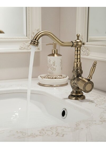 Prima Desenli Rustik Lavabo Bataryası