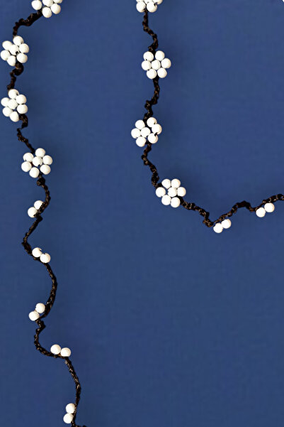 nftart.design Handmade Glasses Rope Strap with Flower Beads