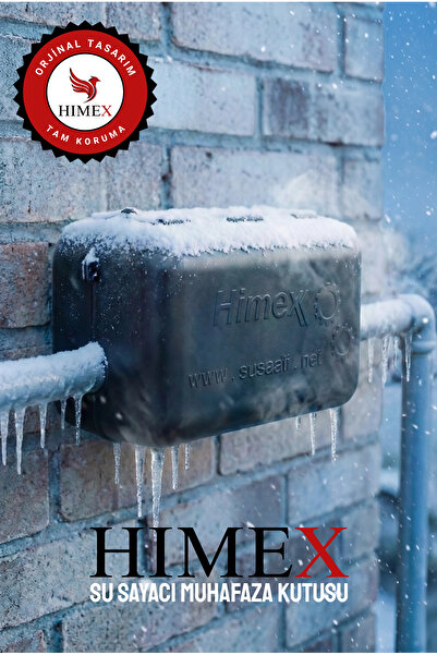 HIMEX Su Sayacı Muhafaza Kutusu - Donmaya Karşı Koruma - Kolay Montaj (Tüm Sa...