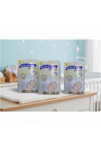 Jenny & Willy BEBEK BEZİ YENİ DOĞAN 2-5 KG 40 LI PAKET X3 ADET