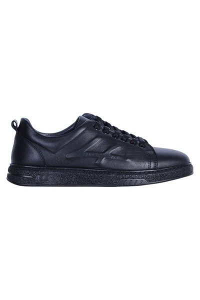 moda ayakkabım Berlanty 05 Black Men's Rubber Sole Shoes