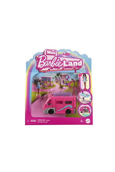 Barbie ® Mini BarbieLand™ Bebek ve Araç Seti, 4 cm bebek, renk değiştiren hav...