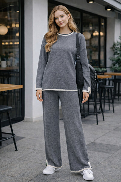 semela New Season Split Detail Knitwear Set