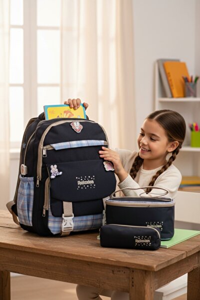 Kidessa Relaxion 2144-1396 Set de trei rucsac pentru școală primară unisex pe...