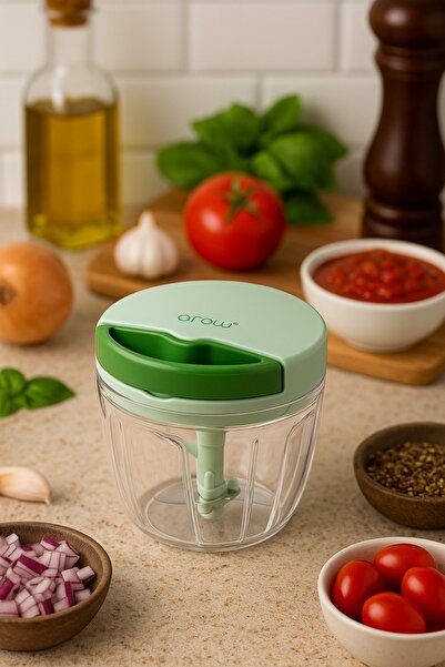 AROW Marcas 5 Bıçaklı Mini El Robotu-ipli Rondo 1000 ml Hazneli