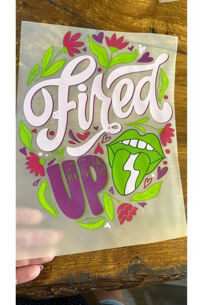 Gönülden Tasarım Dizajn za glačanje, tekst, šareni transfer print, Arma 24x19...