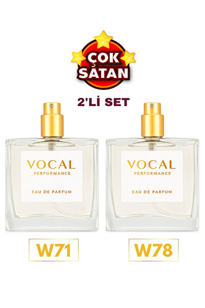 Vocal Kadın Parfüm ( W71 & W78 ) Edp 50 ml 2'li Paket