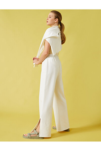 Koton άνοιγμα Φούτερ με φαρδύ πόδι από βαμβάκι