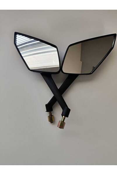 RKS Motosiklet Uyumlu SPOR Ayna Seti 8 mm Düz Diş