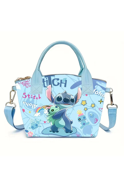 Choice حقيبة كتف نسائية جديدة من ديزني ستيتش-2، حقيبة يد لطيفة للأطفال، سعة ك...