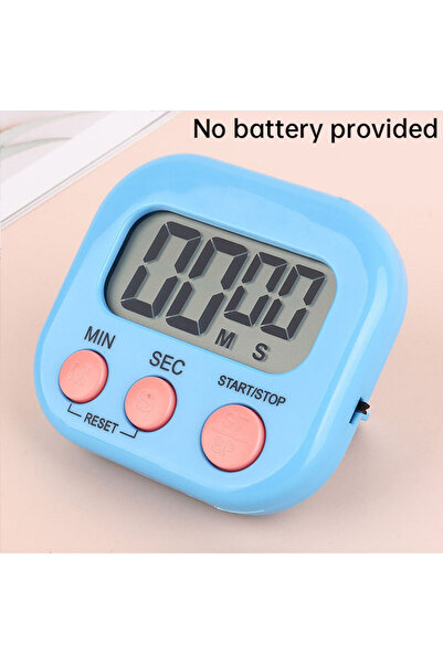 Choice مؤقت مطبخ أزرق مغناطيسي بشاشة LCD رقمية للعد التنازلي، مؤقت طهي مع منب...