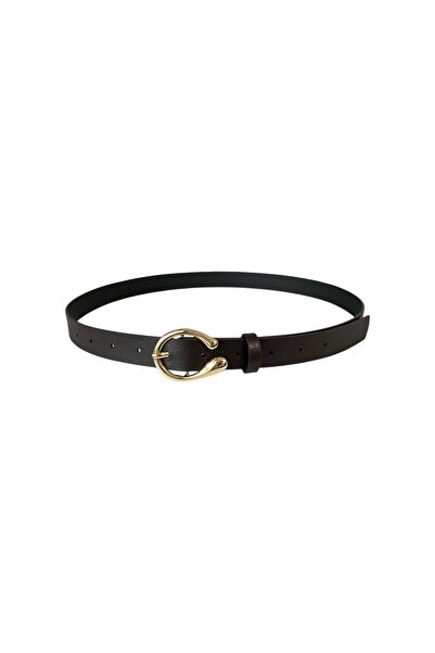 stravis Gold Oval Buckle Belt
