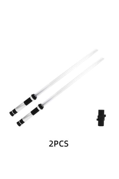 Choice قطعتان من سيوف الليزر الشفافة، 2 في 1، ألعاب سيوف ليزر RGB قابلة للتعد...