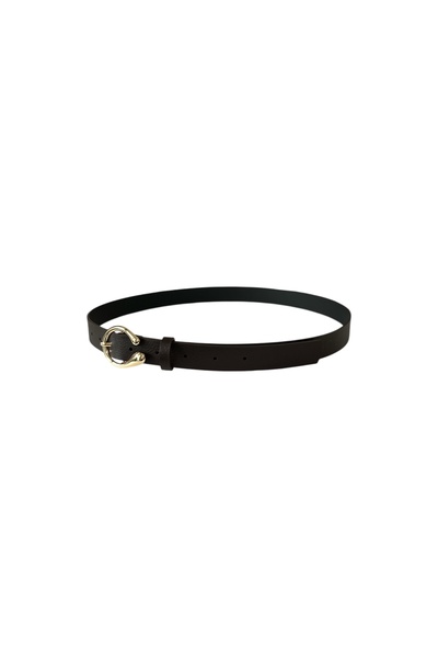 stravis Gold Oval Buckle Belt
