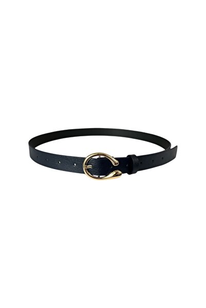 stravis Gold Oval Buckle Belt